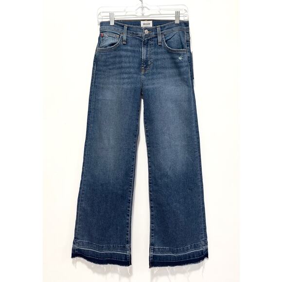 NWT: Hudson - Rosalie High Rise, Wide Leg, Dark Wash, Ankle Jeans (25") - Picture 1 of 5